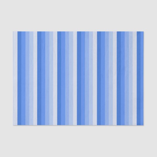Papier Mousseline Bandes d'ombre bleues (Recto)