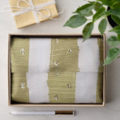 Papier Mousseline Bandes Gold Hearts (Cadeau)