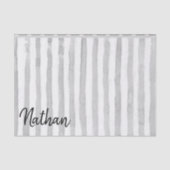 Papier Mousseline Bandes gris papier tissu (Recto)