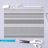 Papier Mousseline Bandes grises (Artisanat)