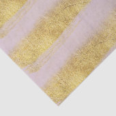 Papier Mousseline Bandes or et rose (Détail)