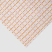 Papier Mousseline Bandes pastel jaune et rose (Détail)