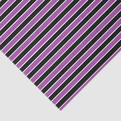 Papier Mousseline Bandes pourpres, noires et blanches (Détail)