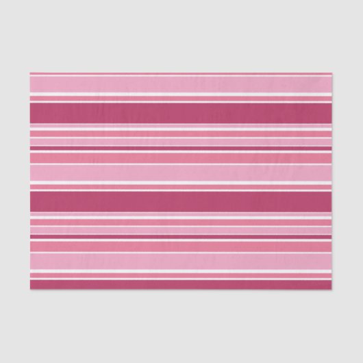 Papier Mousseline Bandes roses (Recto)