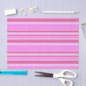 Papier Mousseline Bandes roses (Artisanat)