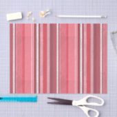 Papier Mousseline Bandes roses de bonbons (Artisanat)