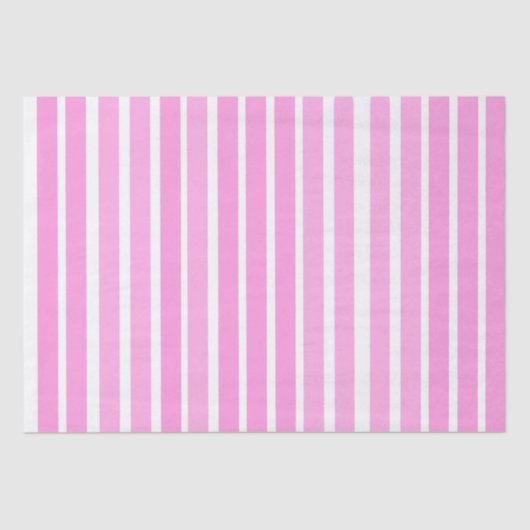 Papier Mousseline Bandes roses et blanches (Recto)