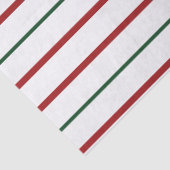 Papier Mousseline Bandes Rouge, Blanche Et Verte (Détail)