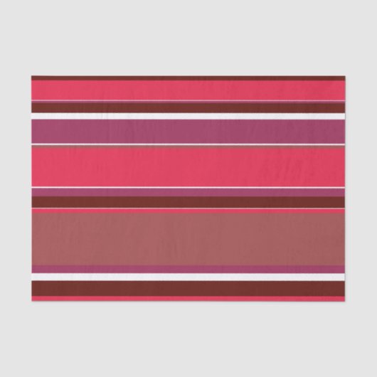 Papier Mousseline Bandes rouges (Recto)