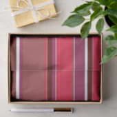 Papier Mousseline Bandes rouges (Cadeau)