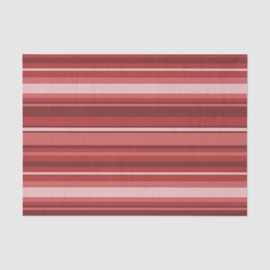 Papier Mousseline Bandes rouges (Recto)