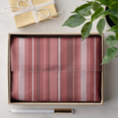 Papier Mousseline Bandes rouges (Cadeau)