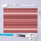 Papier Mousseline Bandes rouges (Artisanat)