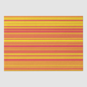 Papier Mousseline Bandes Rouges Jaunes Orange