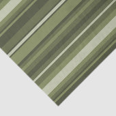 Papier Mousseline Bandes vert olive (Détail)