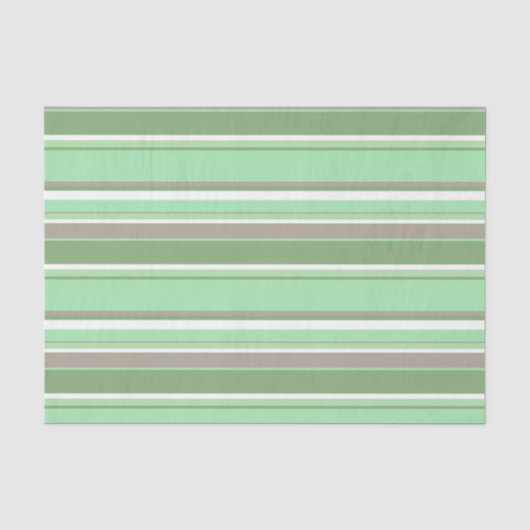Papier Mousseline Bandes vert pâle (Recto)