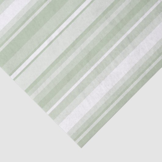 Papier Mousseline Bandes vert pâle (Détail)