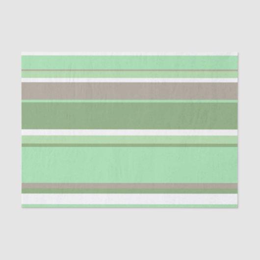 Papier Mousseline Bandes vert pâle (Recto)