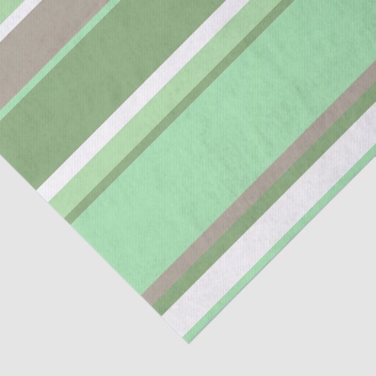 Papier Mousseline Bandes vert pâle (Détail)