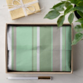 Papier Mousseline Bandes vert pâle (Cadeau)