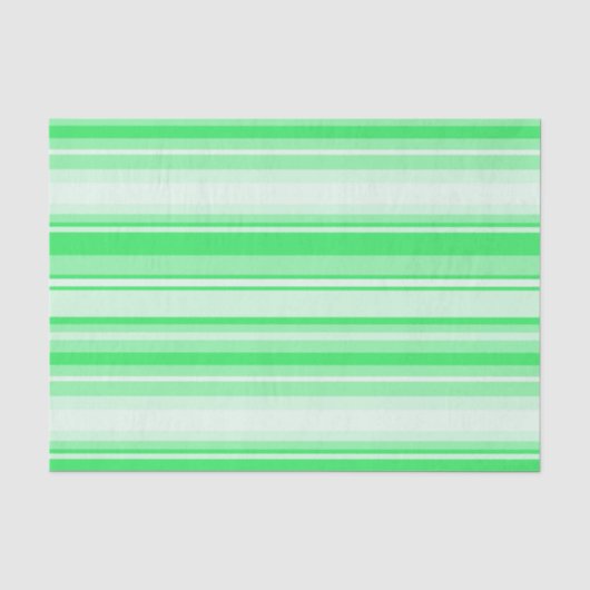 Papier Mousseline Bandes vert printemps (Recto)