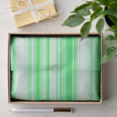 Papier Mousseline Bandes vert printemps (Cadeau)