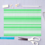 Papier Mousseline Bandes vert printemps (Artisanat)