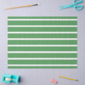 Papier Mousseline Bandes vertes (Artisanat)