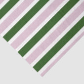 Papier Mousseline Bandes vertes et roses (Détail)
