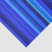 Papier Mousseline Bandes verticales bleues (Détail)