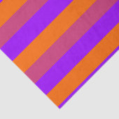 Papier Mousseline Bandes violettes, orange et roses (Détail)