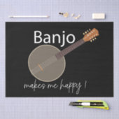 Papier Mousseline Banjo Me Rend Heureux (Artisanat)