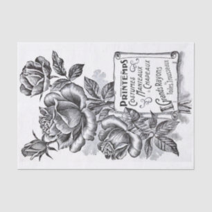 Papier Mousseline Bannière de défilement rose Texte français Découpa
