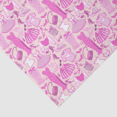 Papier Mousseline Barbiecore rose et rose chaud (Détail)