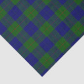 Papier Mousseline Barclay tartan bleu vert plaid (Détail)