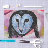 Papier Mousseline Barn Owl Art (Artisanat)