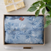 Papier Mousseline Barnyard Chickens and Botanical Pattern (Cadeau)