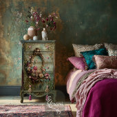 Papier Mousseline Baroque Ethereal Hummingbird Oval Frame & Floral