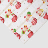 Papier Mousseline Bas de Noël (Détail)