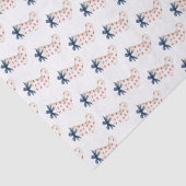 Papier Mousseline Bas de Noël Côtiers Avec Crabes (Détail)