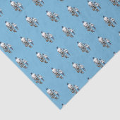 Papier Mousseline Baseball cool Papa Fils (Détail)