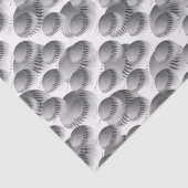 Papier Mousseline Baseball noir et blanc (Détail)