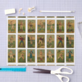 Papier Mousseline Baseball vintage (Artisanat)