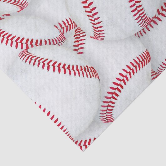 Papier Mousseline Baseballs en calque Motif Anniversaire (Détail)