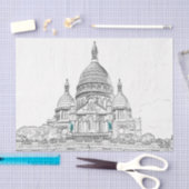 Papier Mousseline Basilique du Sacré-Coeur sur la colline Montmartre (Artisanat)