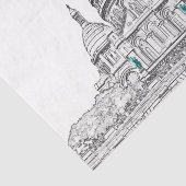 Papier Mousseline Basilique du Sacré-Coeur sur la colline Montmartre (Détail)