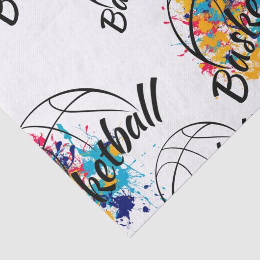 Papier Mousseline Basket aquarelle (Détail)