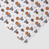 Papier Mousseline Basketball Pattern (Détail)