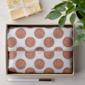 Papier Mousseline Basketball Pattern (Cadeau)