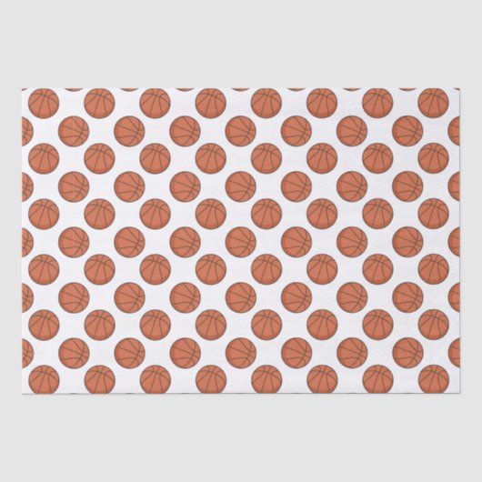 Papier Mousseline Basketball Pattern (Recto)